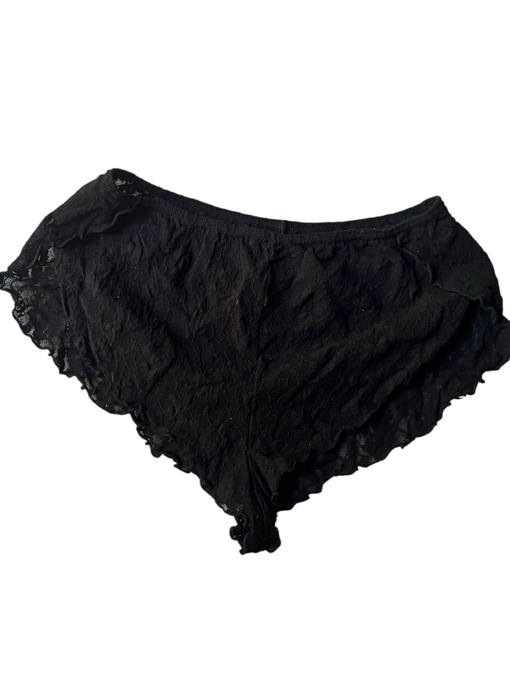 Vintage y2k early 2000s lace micro mini shorts